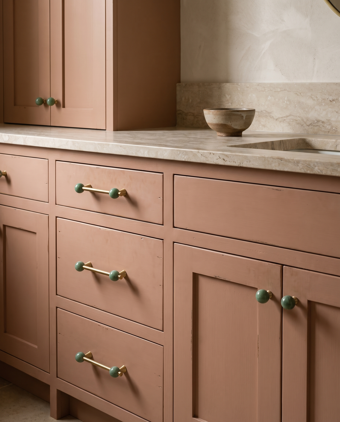 Avena Stone Sphere Cabinet Series