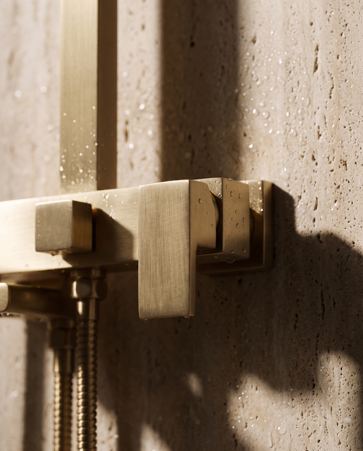 Ruvo Exposed Brass Shower Column