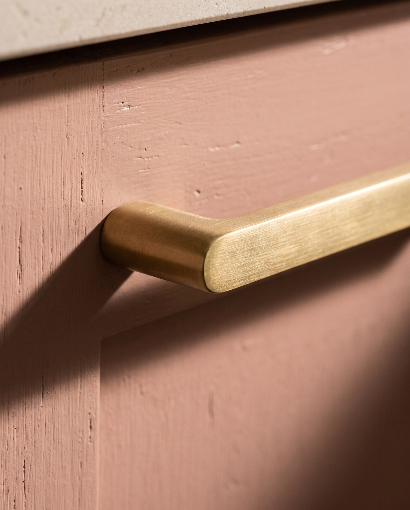 Piano Solid Brass Rounded Cabinet Pull