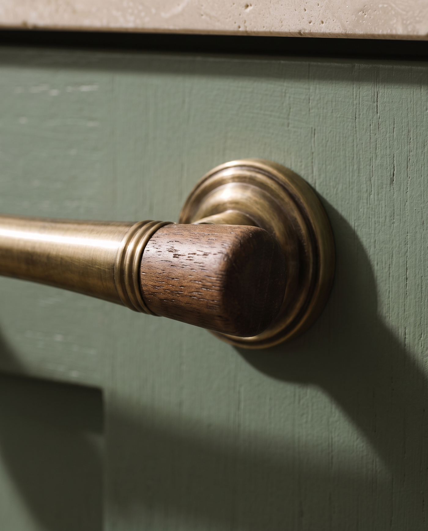 Tesa Walnut and Antique Brass Cabinet Family