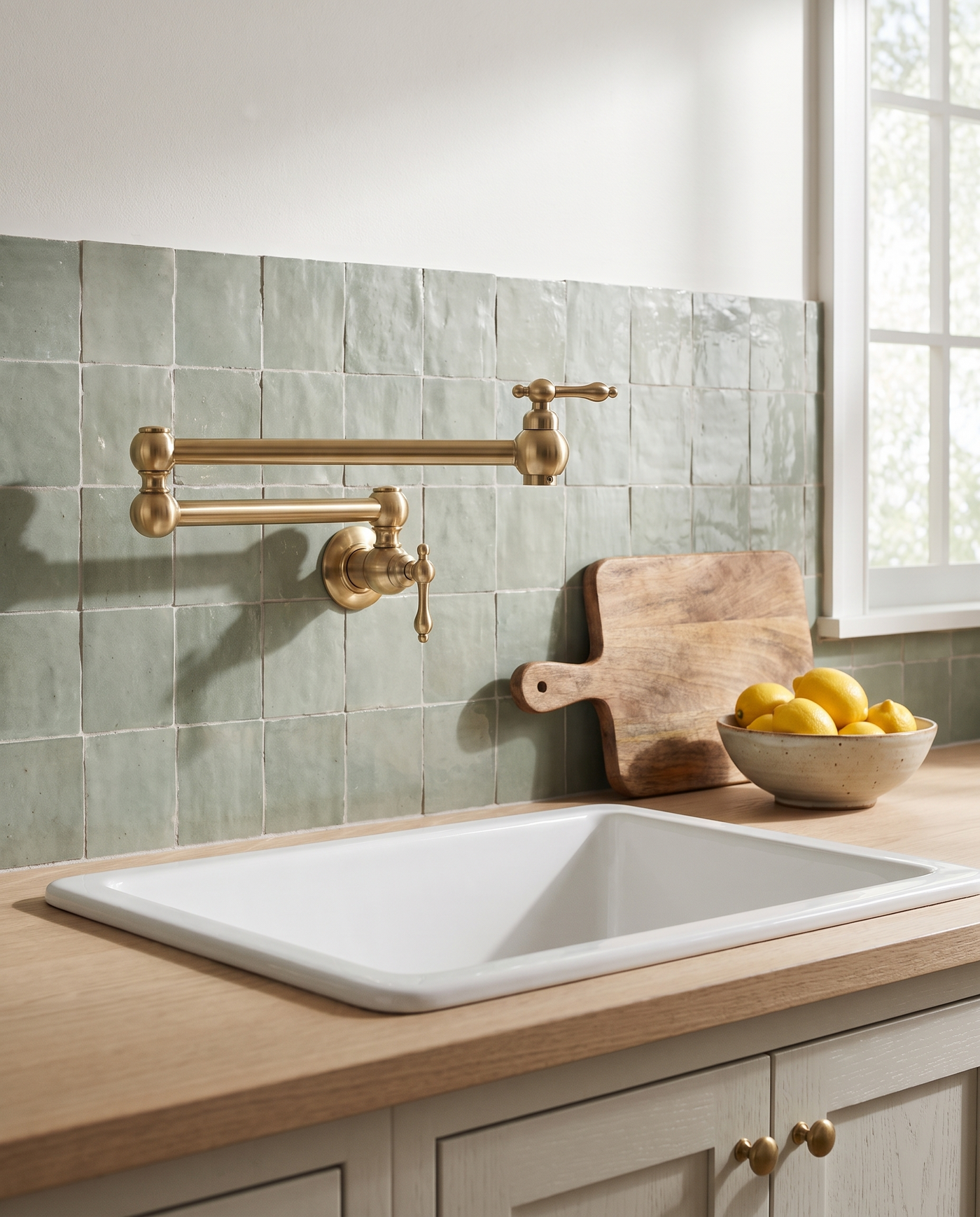 Firenze Folding Brass Pot Filler