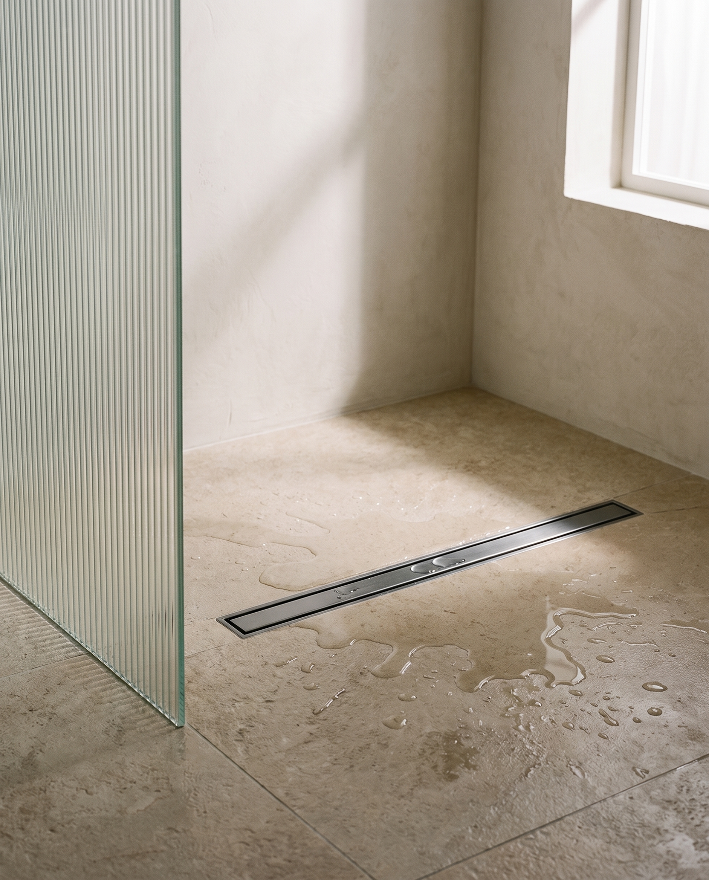 Ombra 600 mm Solid Brass Linear Shower Drain