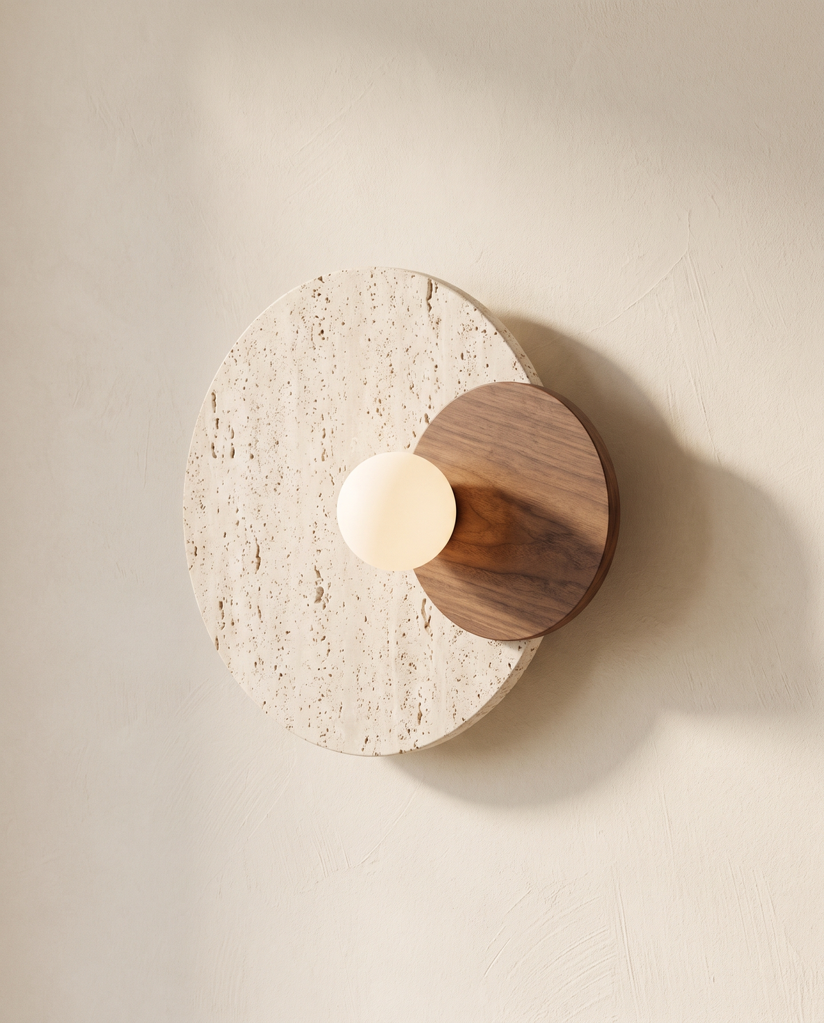 Sole Travertine Wall Lamp