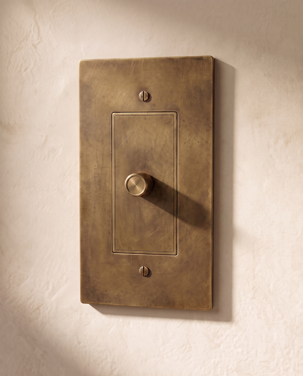 Brio Brass 3 Way Rotary Dimmer
