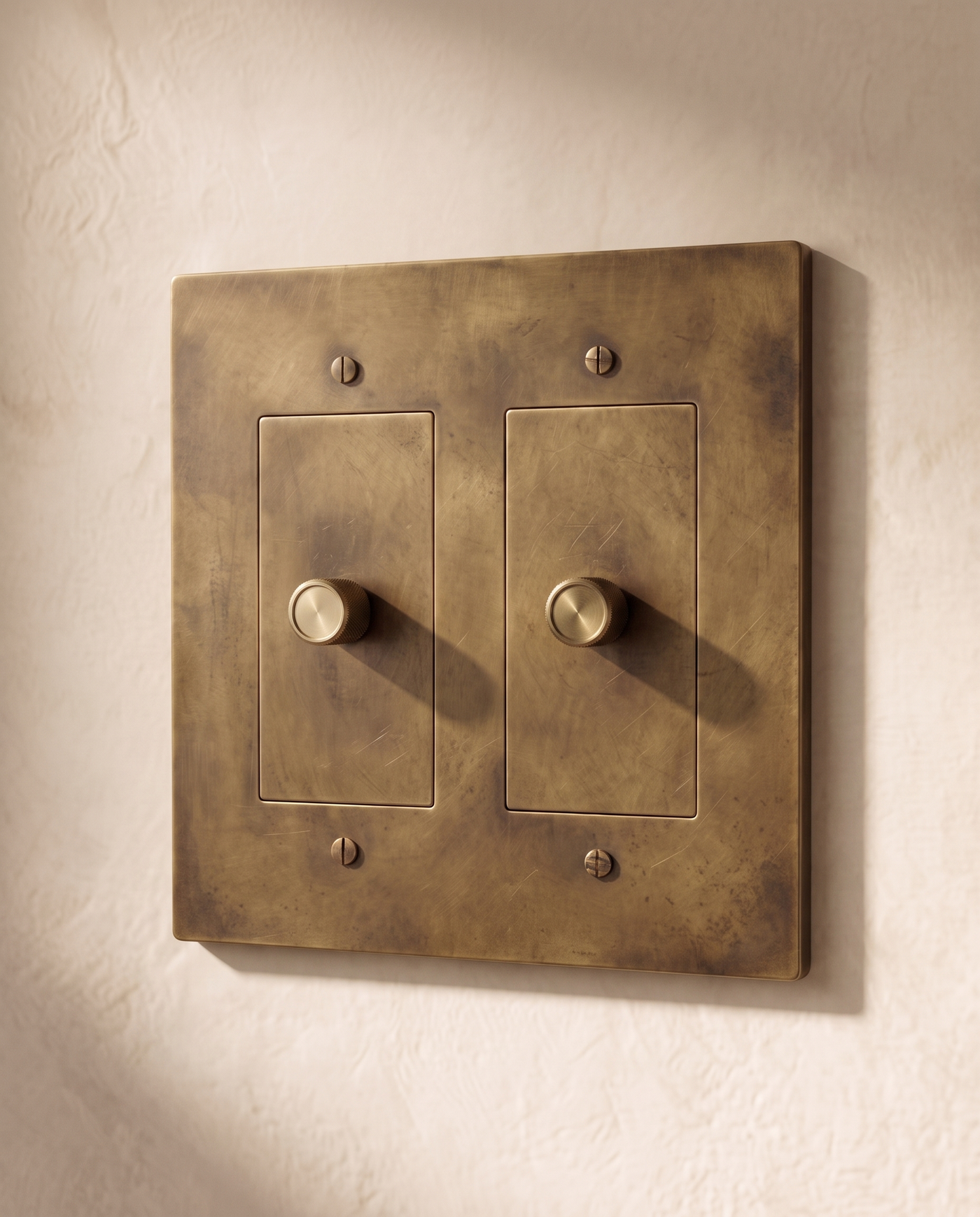 Brio Brass 3 Way Rotary Dimmer