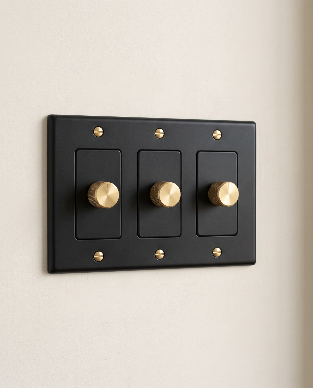 Brio Brass 3 Way Rotary Dimmer