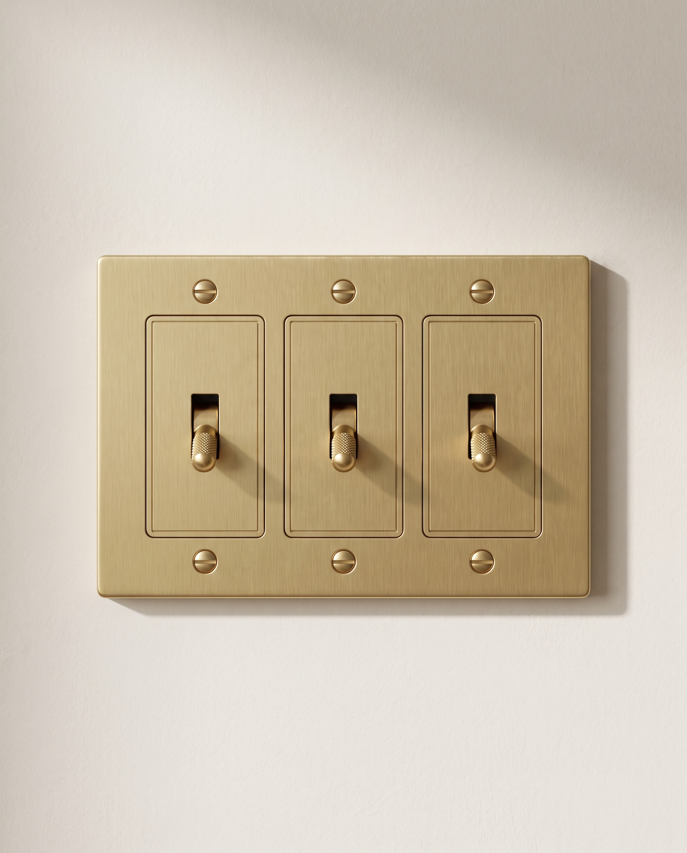 Brio Brass 4 Way Toggle Switch