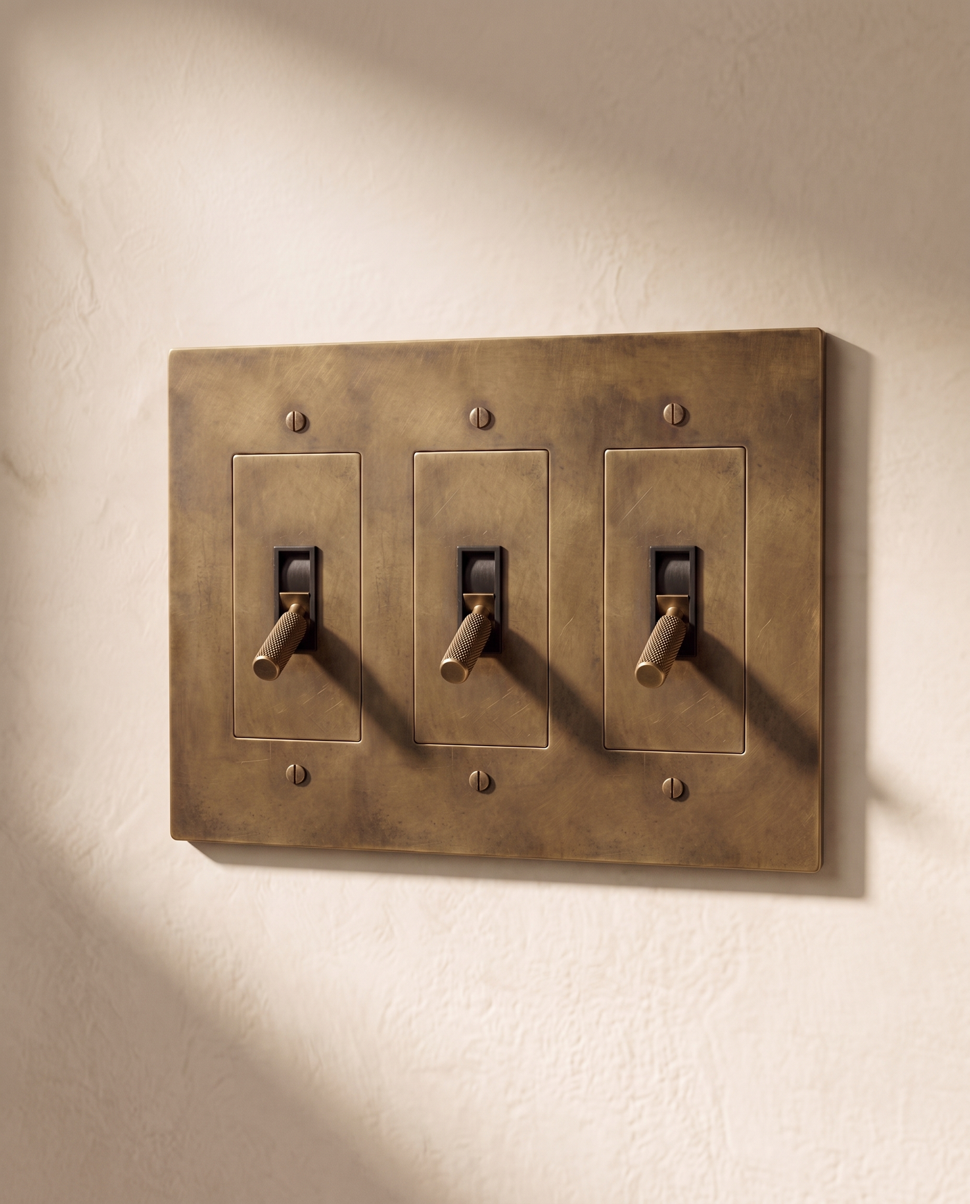 Brio Brass 4 Way Toggle Switch