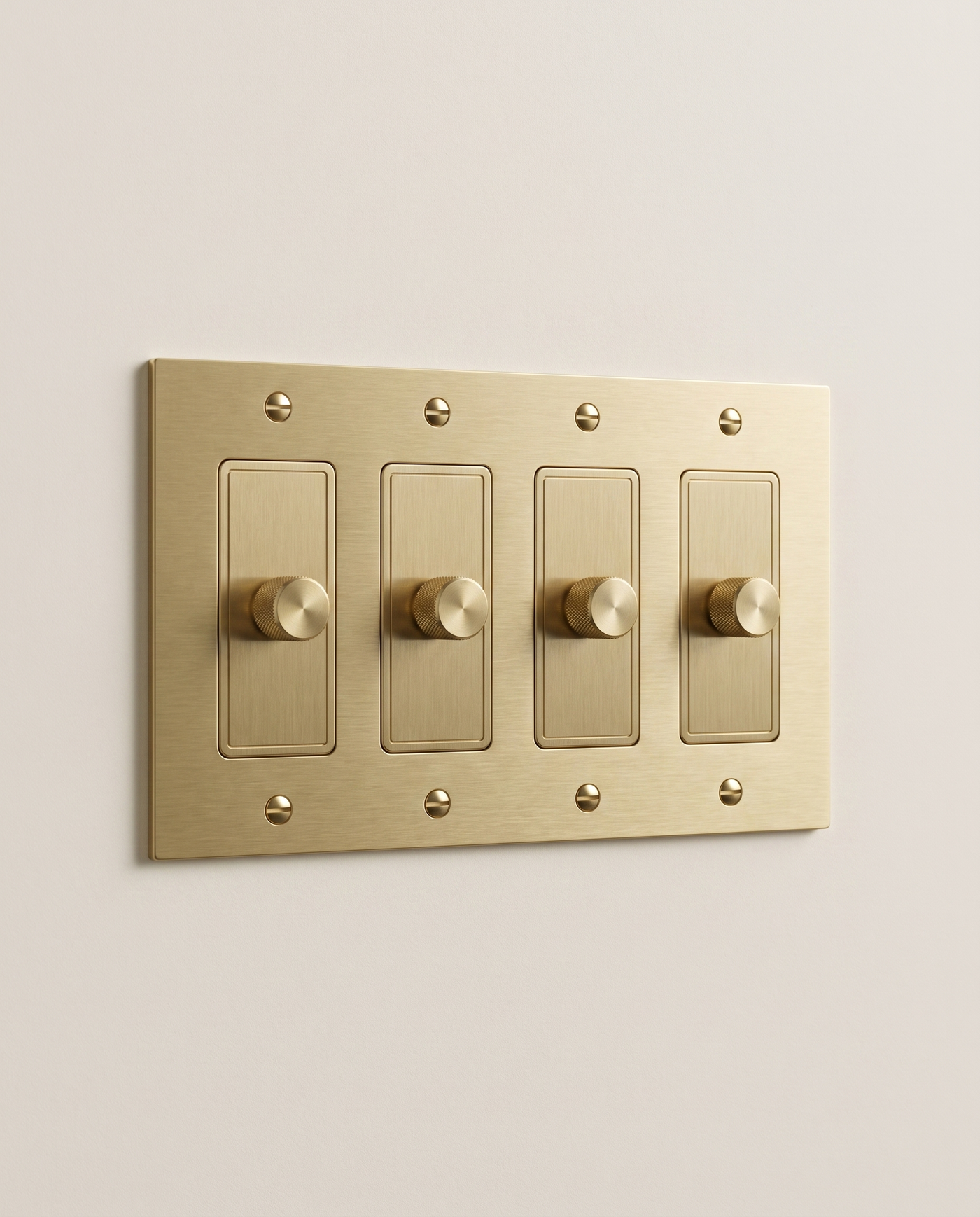 Brio Brass 3 Way Rotary Dimmer