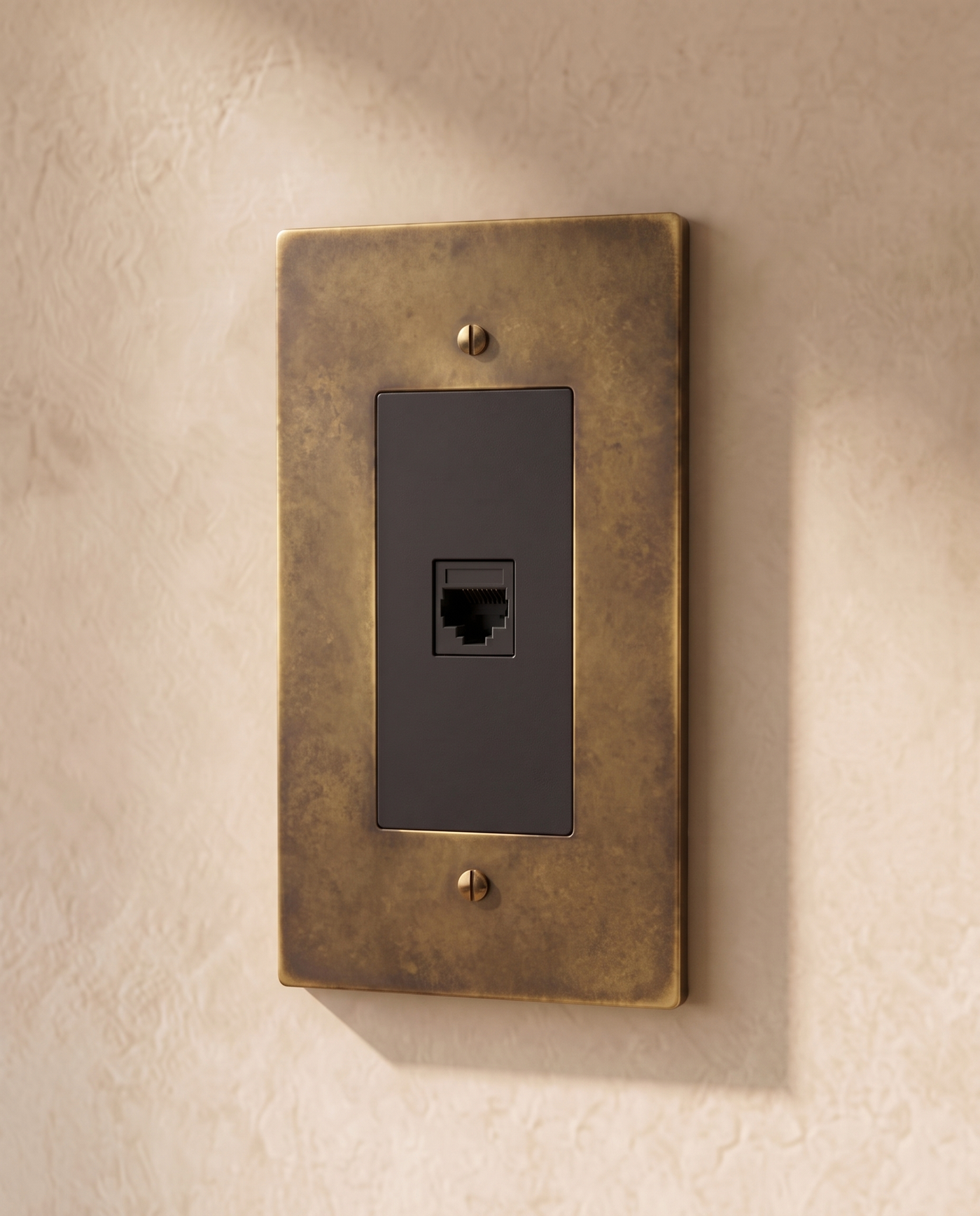 Brio Brass Ethernet Socket