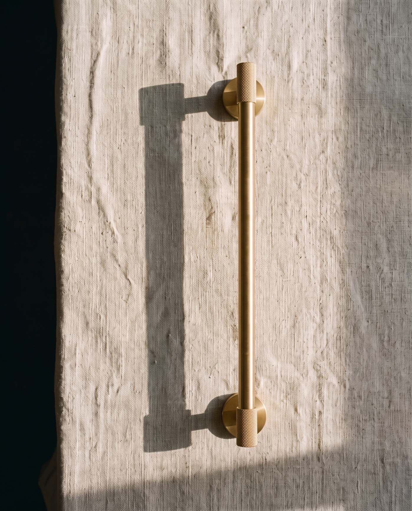 Cadenza Knurled Brass Bathroom Accessory Suite