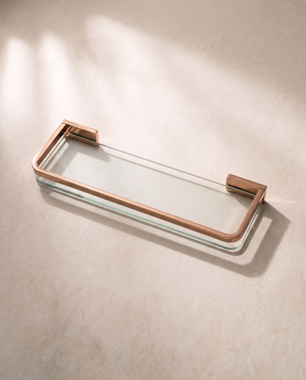 Rosata Rose-Gold Solid Brass Bathroom Family