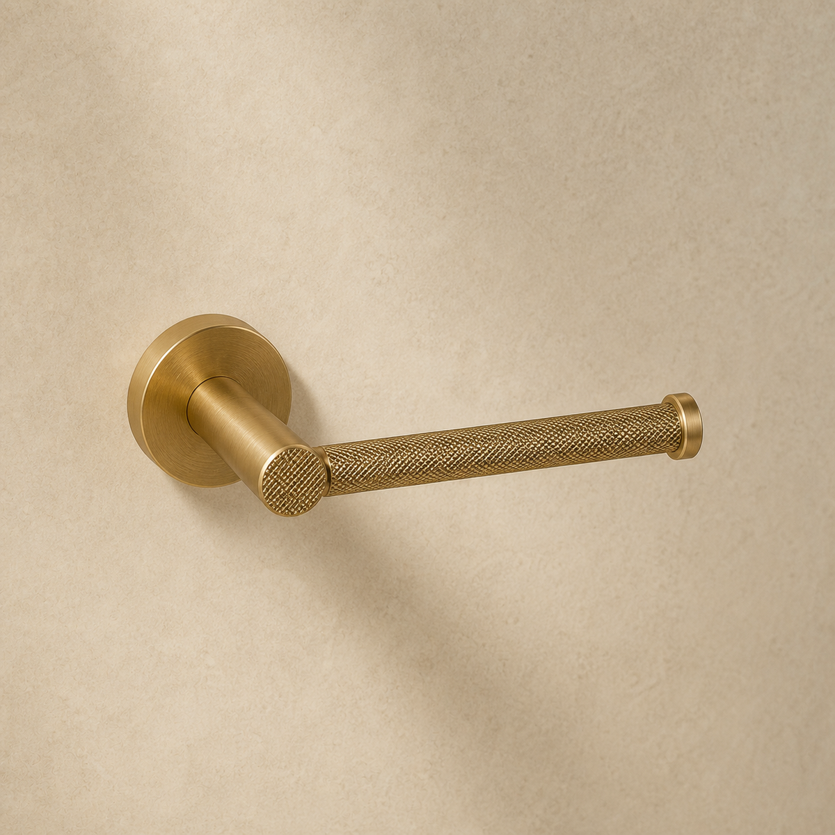 Varen Knurled Brass Toilet Paper Holder