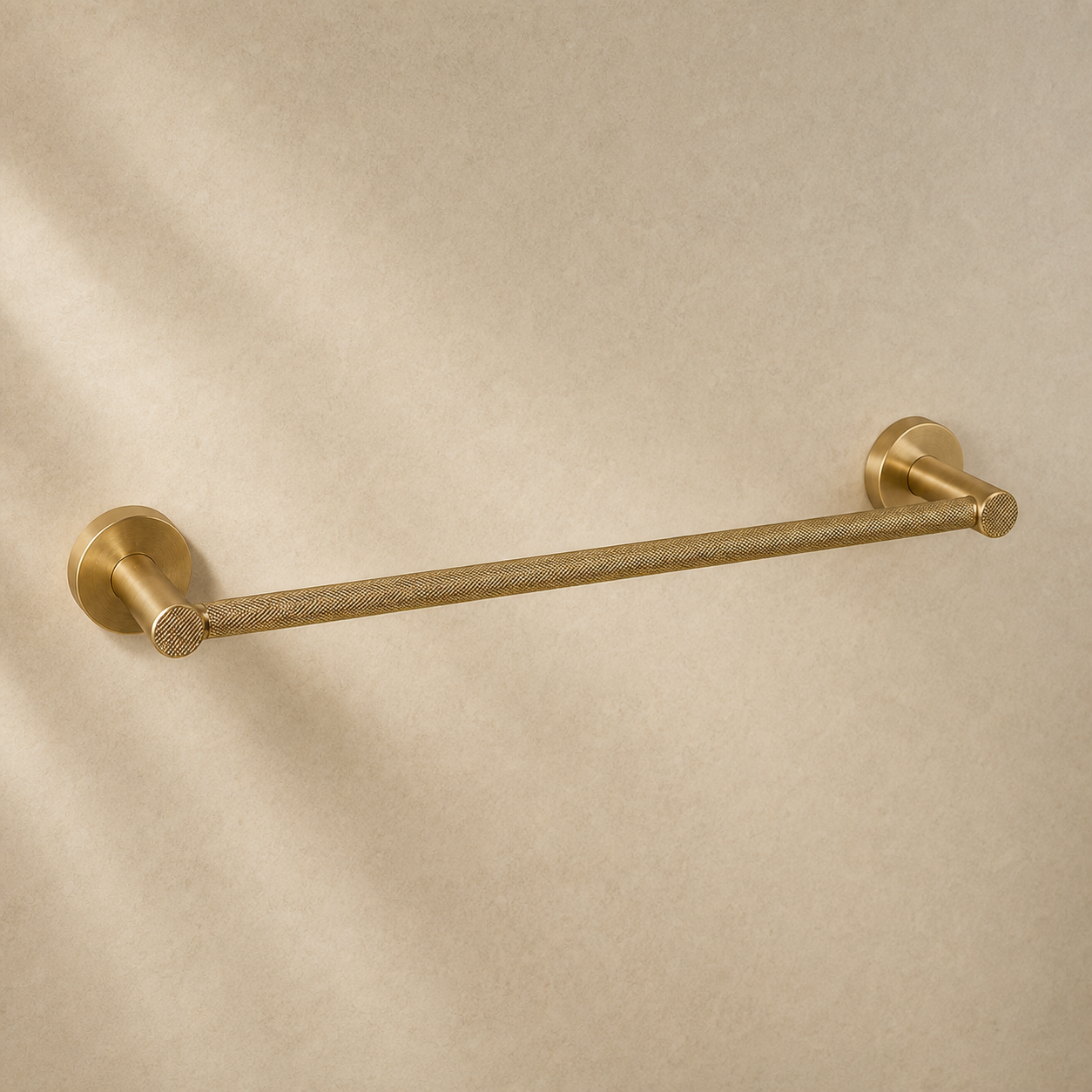 Varen Knurled Brass Towel Rail