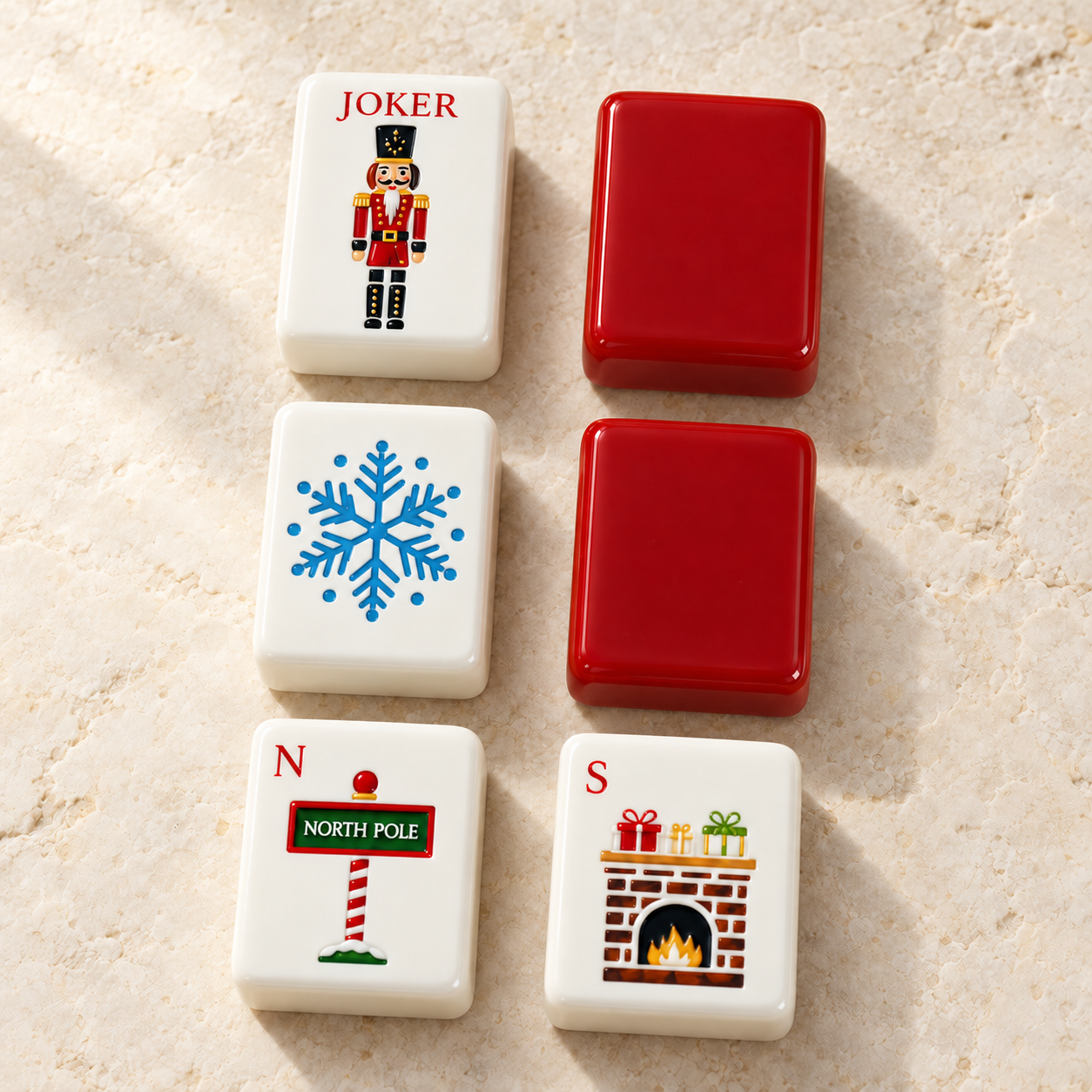 Noel mahjong tile design
