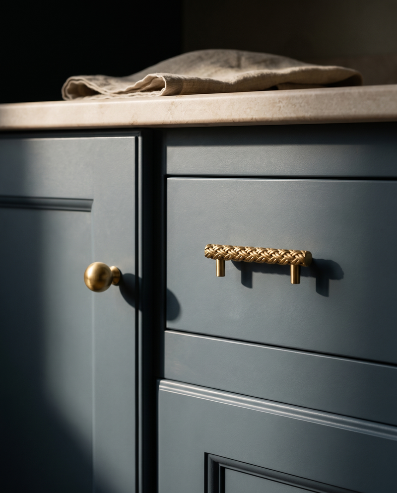 Sfera Ball Knob and Beaded Pull