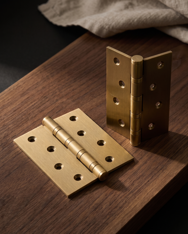 Sarto Solid Brass Ball-Bearing Door Hinge Pair