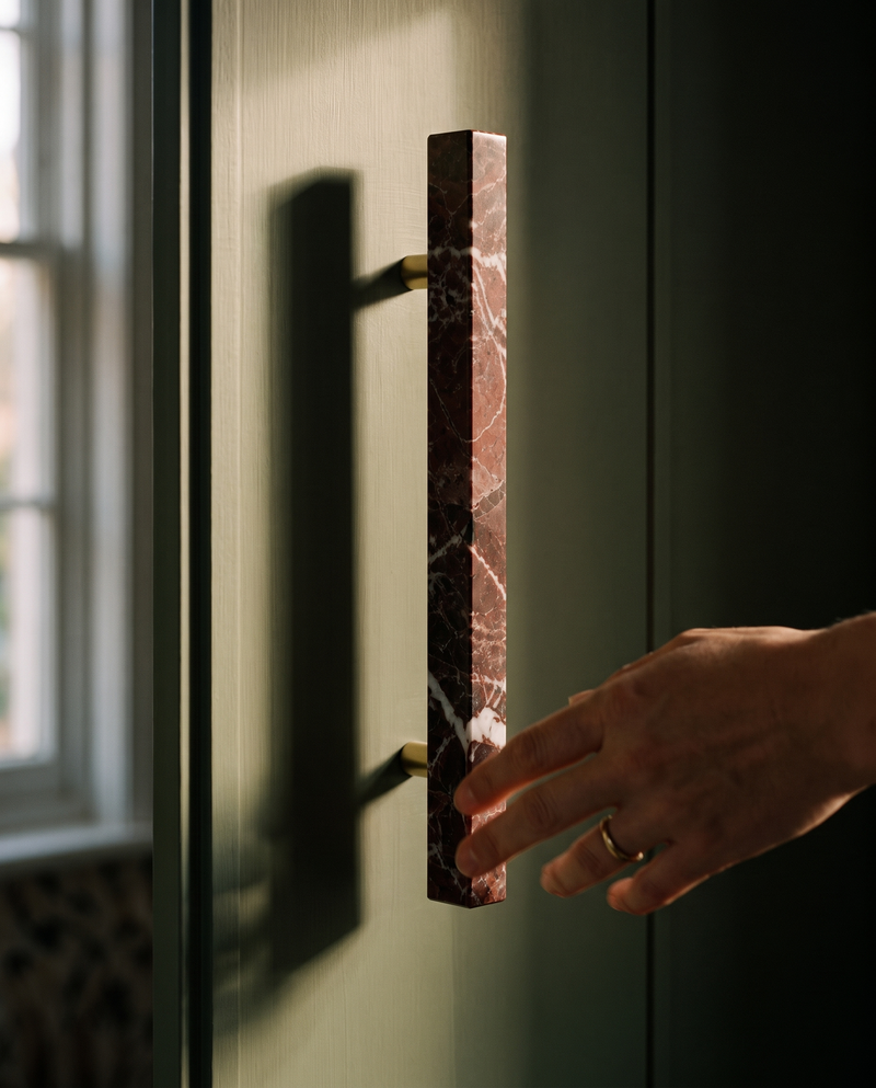 Levanto 500 mm Rosso Marble Statement Pull