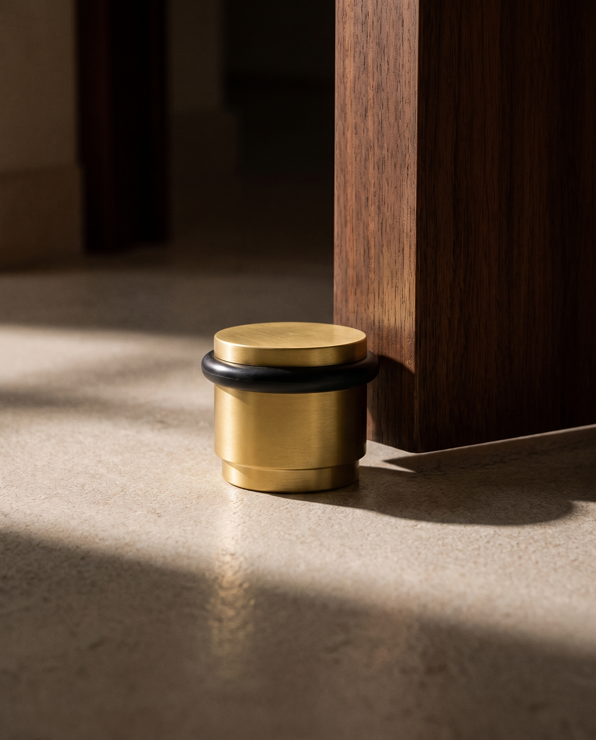 Lumo Low-Profile Brass Door Stop