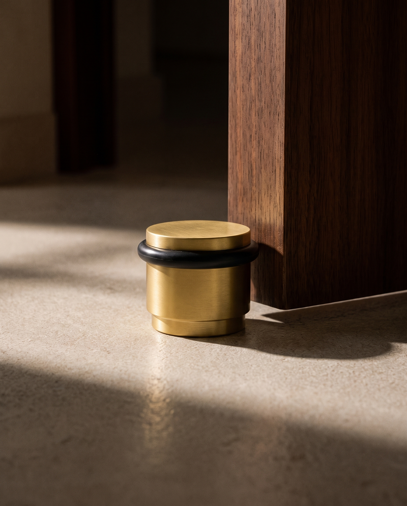 Lumo Low-Profile Brass Door Stop