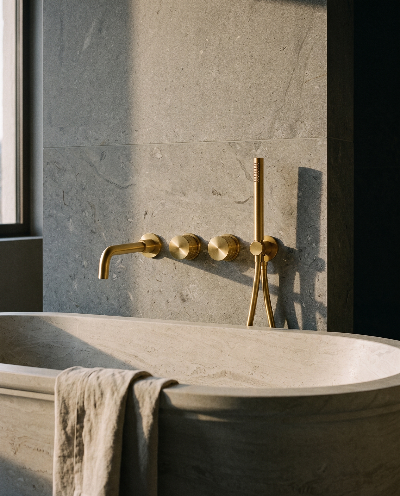Canto Concealed Bath Mixer with Hand Shower