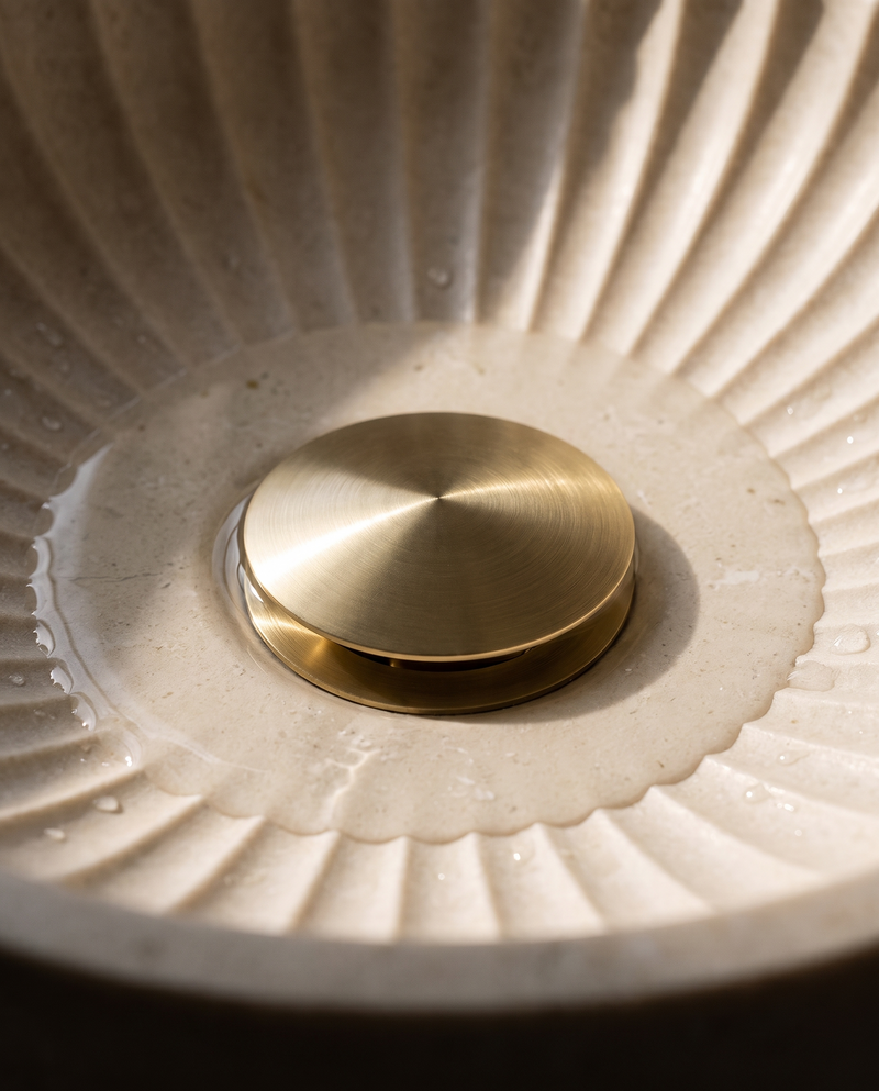 Vero Brushed Gold Pop-Up Basin Waste