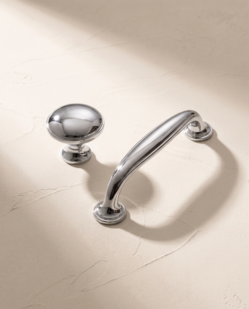 Paloma Polished Knob and Pull