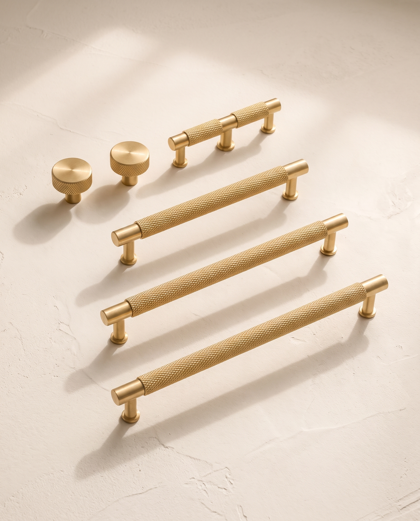 Pavia Cross-Knurled Brass Series