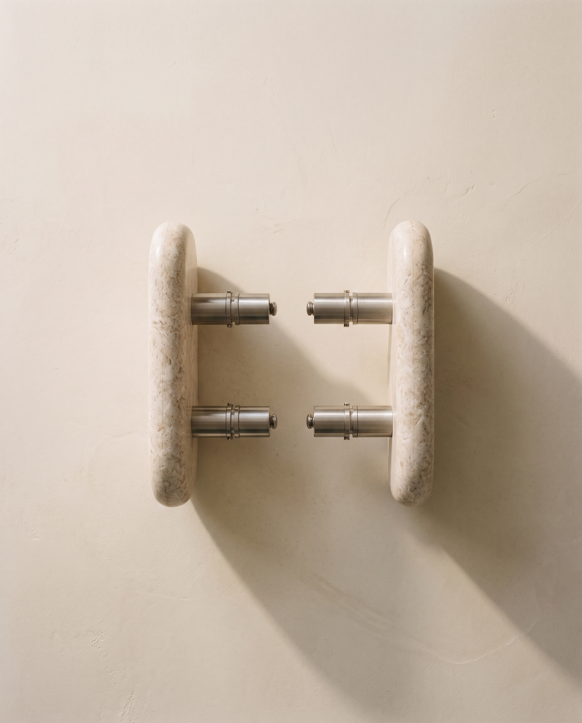 Doppio Double-Sided Natural Stone Door Pull