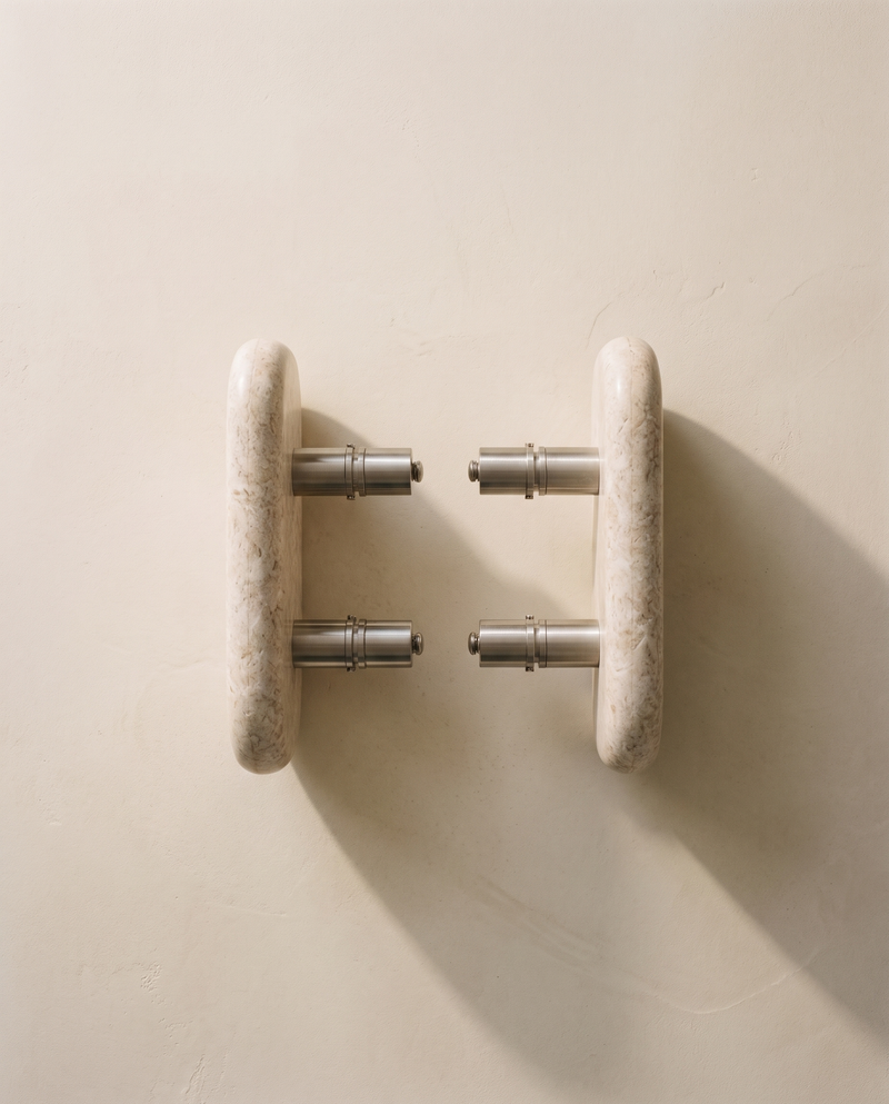 Doppio Double-Sided Natural Stone Door Pull