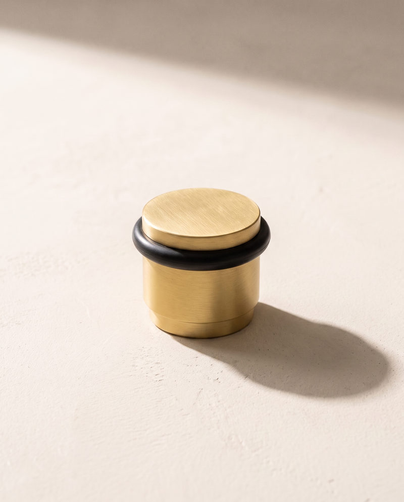 Lumo Low-Profile Brass Door Stop