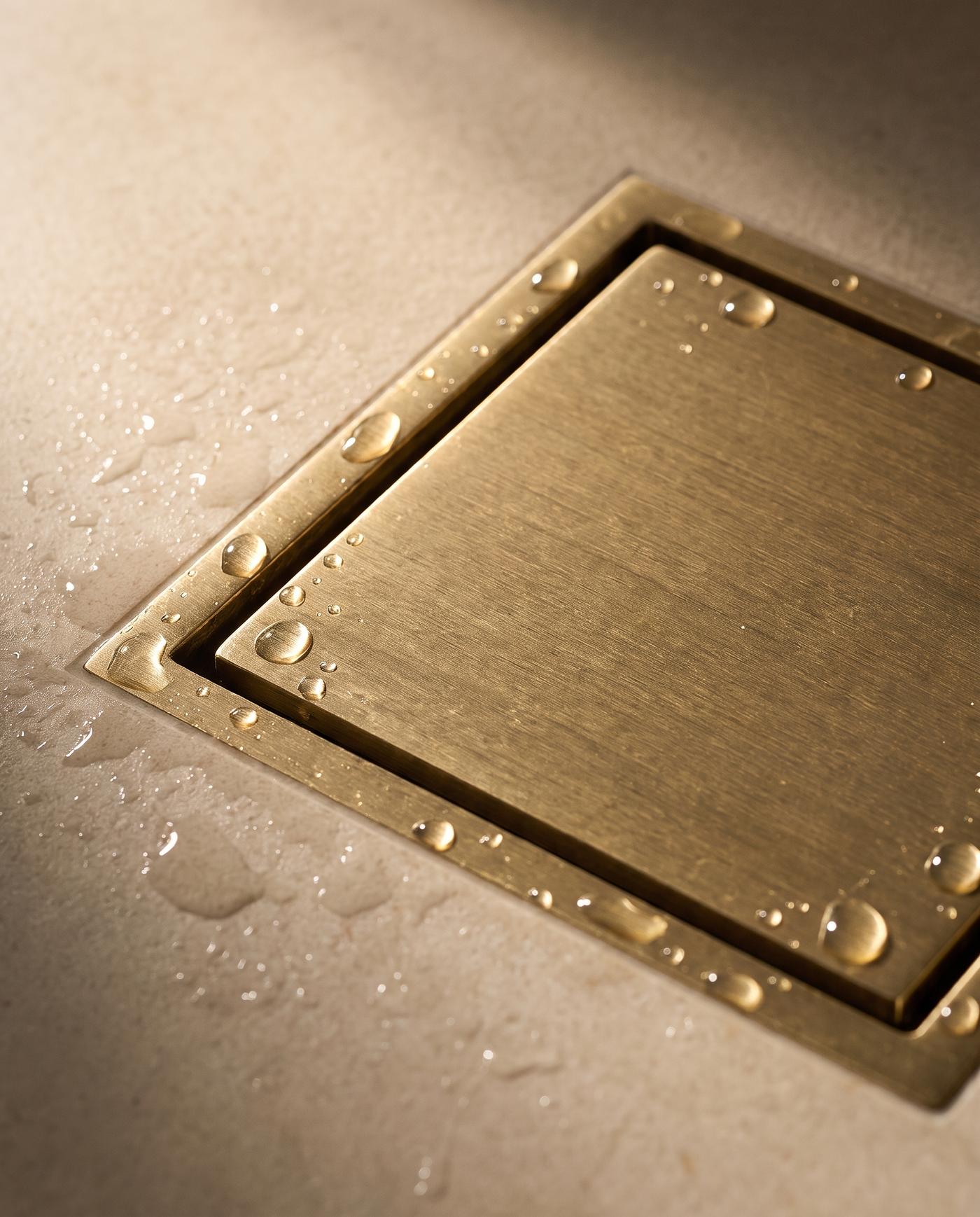 Selva Square Brass Floor Drain