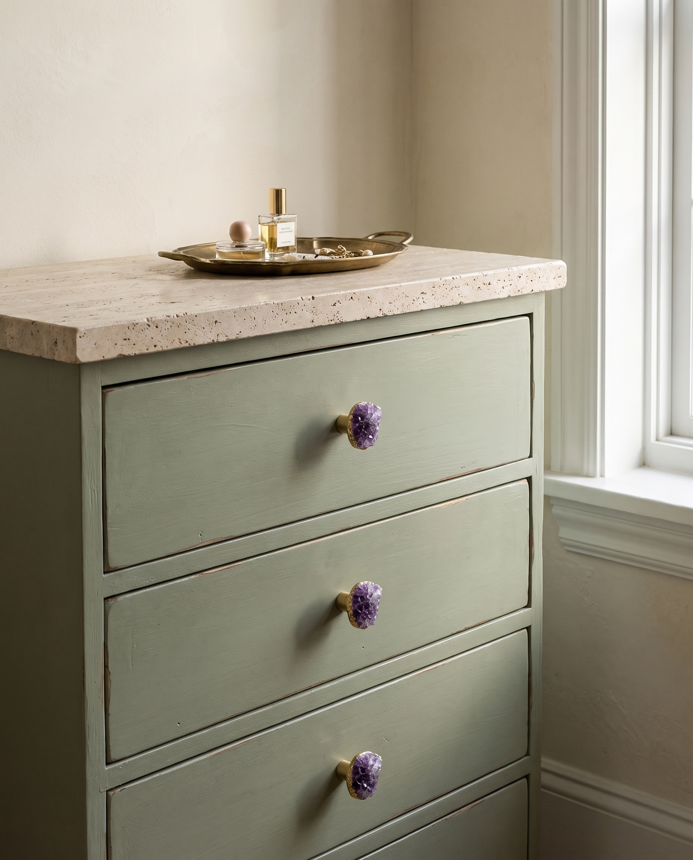 Natura Raw Gemstone Cabinet Knob