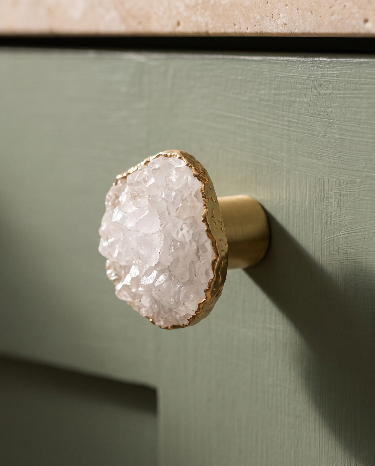 Natura Raw Gemstone Cabinet Knob