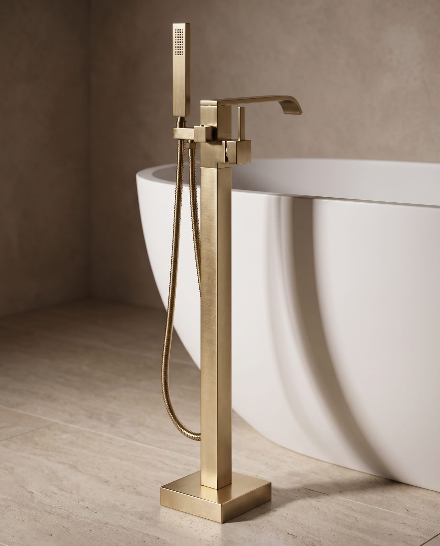 Cascata Floor-Standing Waterfall Bath Filler