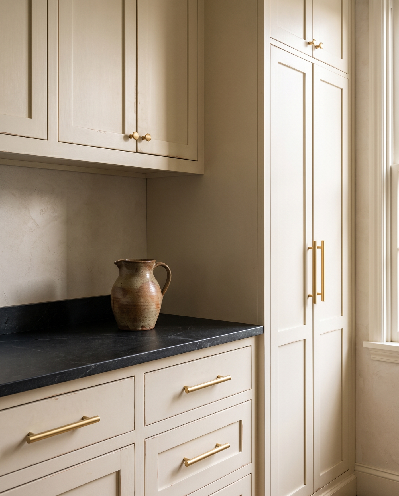 Linea Solid Brass T-Bar Cabinet Handle Family