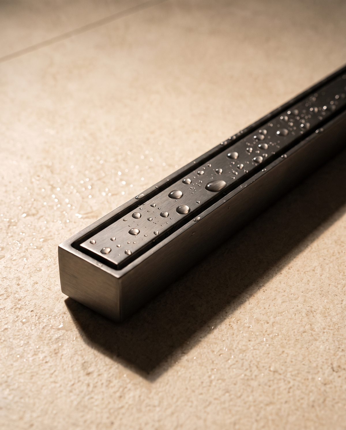 Ombra 600 mm Solid Brass Linear Shower Drain
