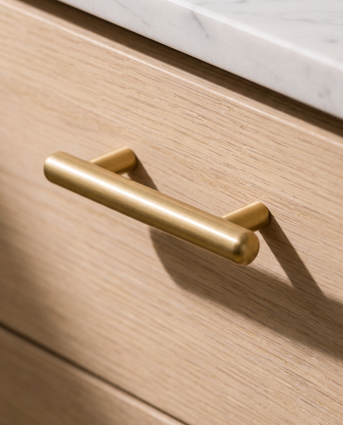 Vela Smooth Solid Brass Cabinet Family