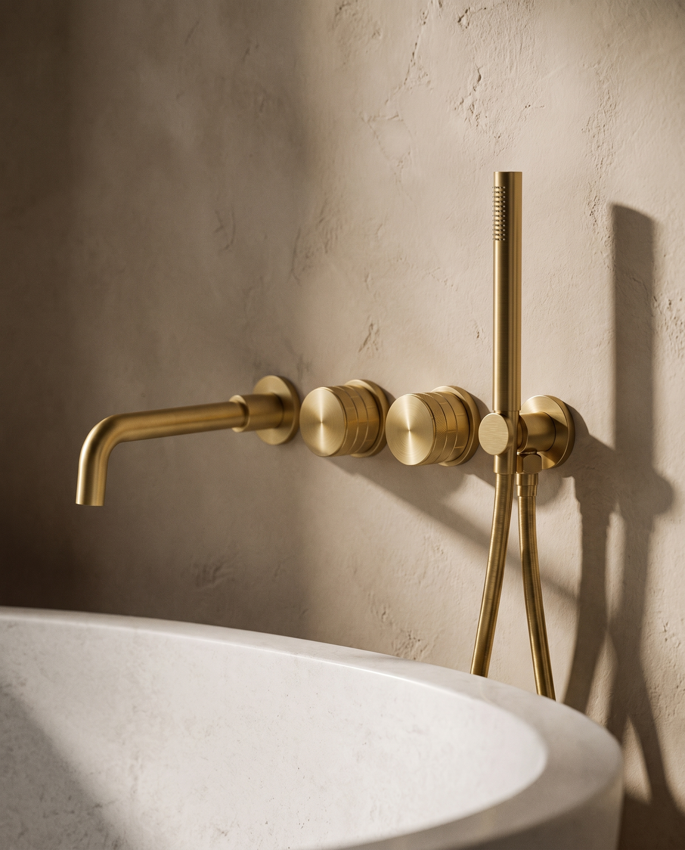 Canto Concealed Bath Mixer with Hand Shower