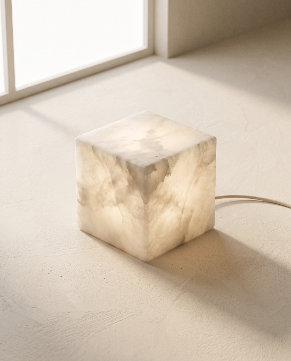 Cubo Alabaster Table Lamp