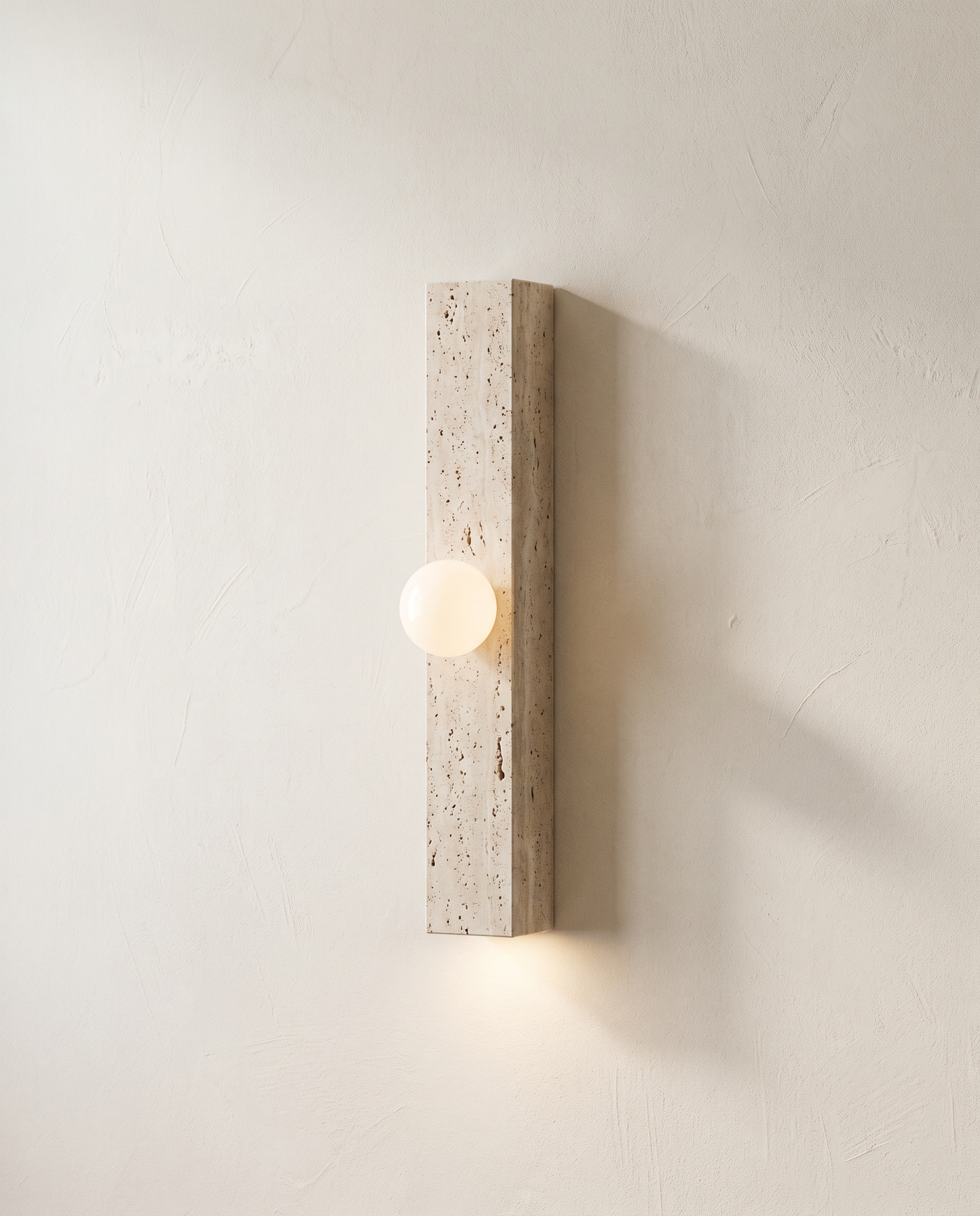 Torre Travertine Wall Lamp