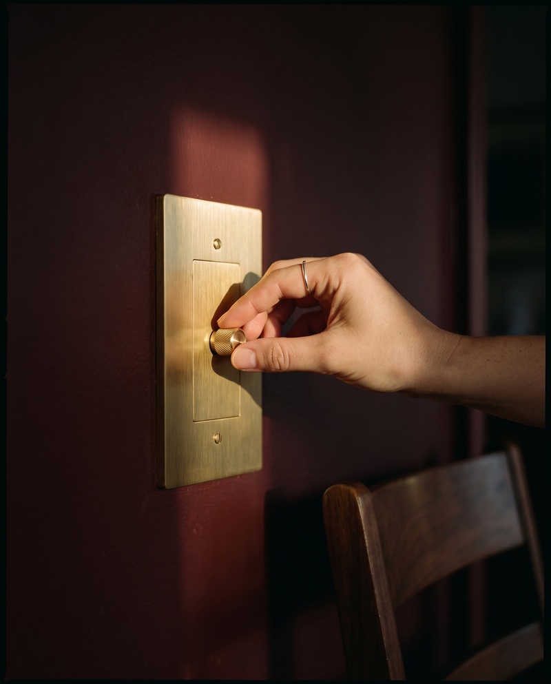 Brio Brass Rotary Dimmer