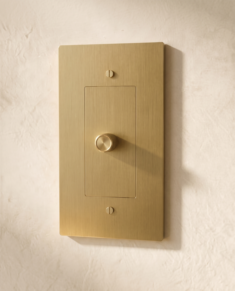 Brio Brass 3 Way Rotary Dimmer