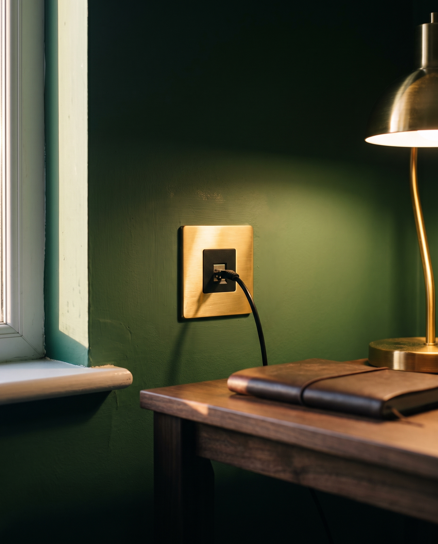 Brio Brass Ethernet Socket