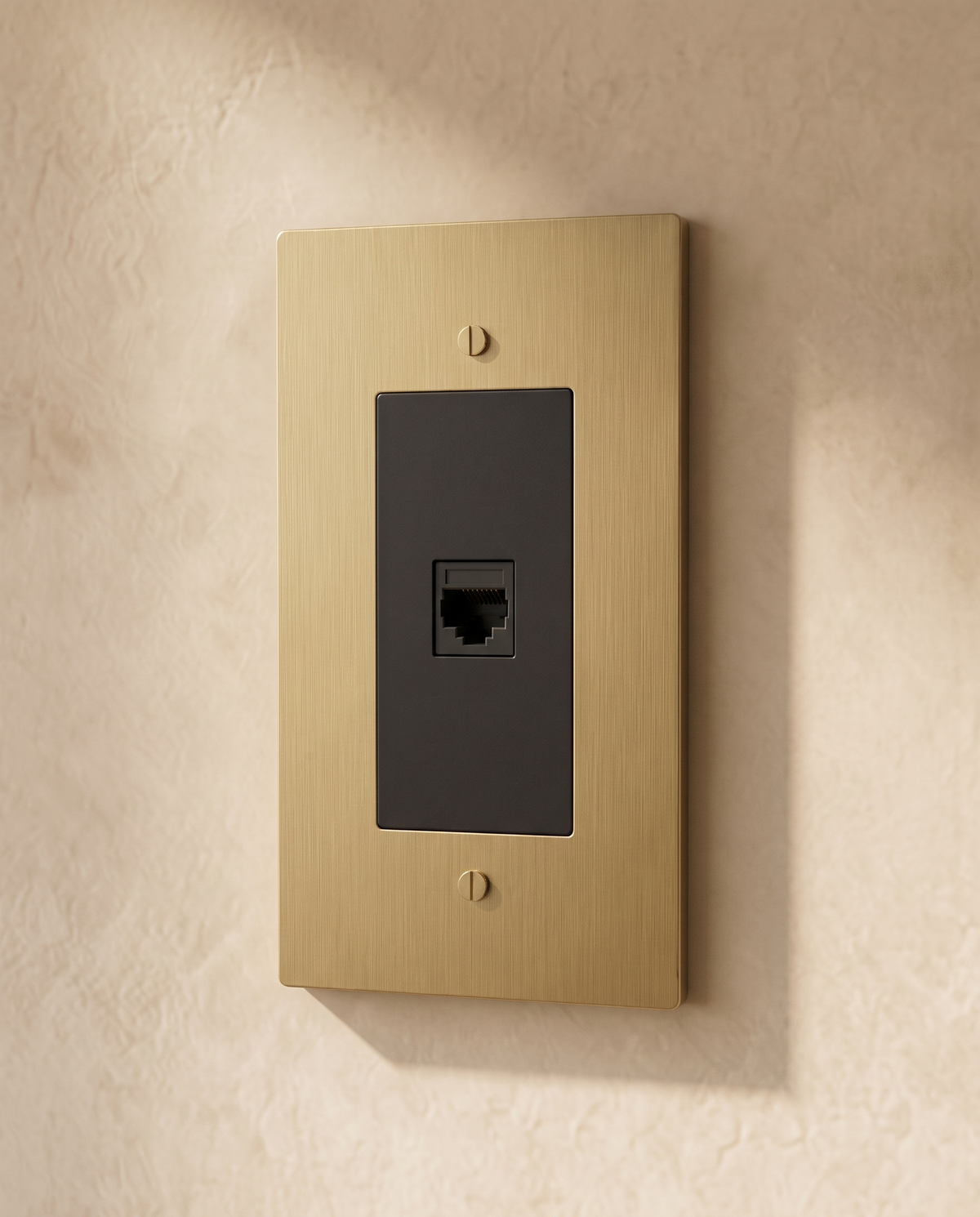 Brio Brass Ethernet Socket