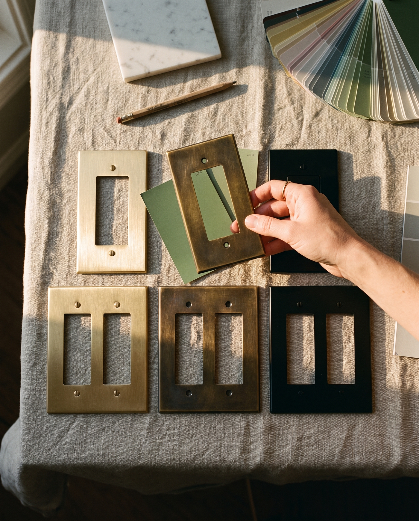 Brio Brass Plate 6 Piece Sample Kit