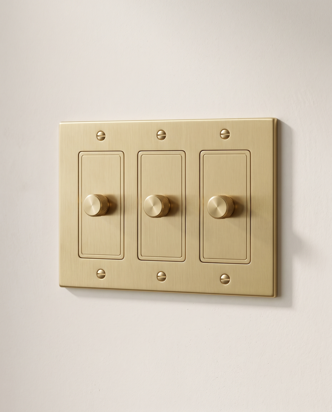 Brio Brass 3 Way Rotary Dimmer