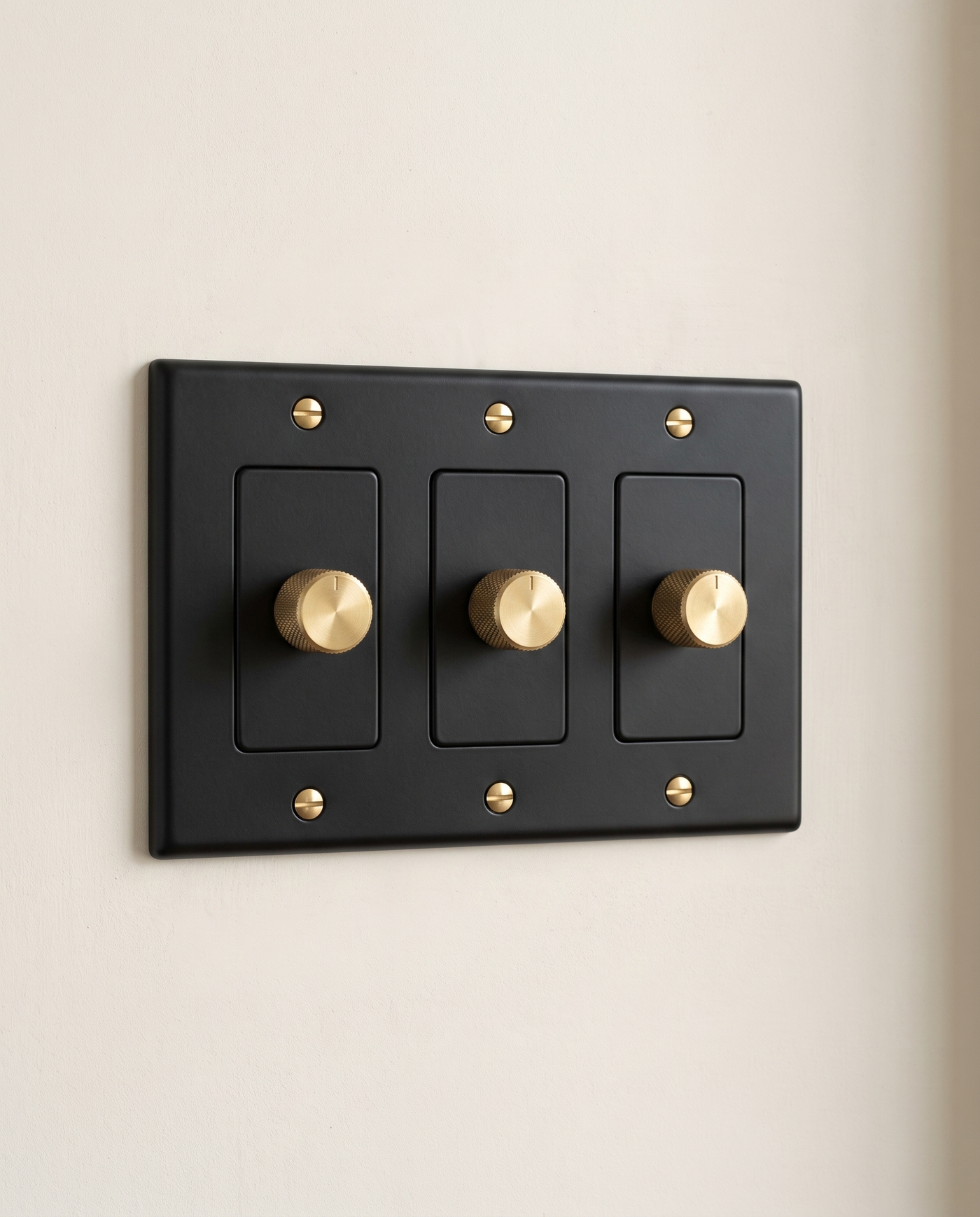 Brio Brass 3 Way Rotary Dimmer