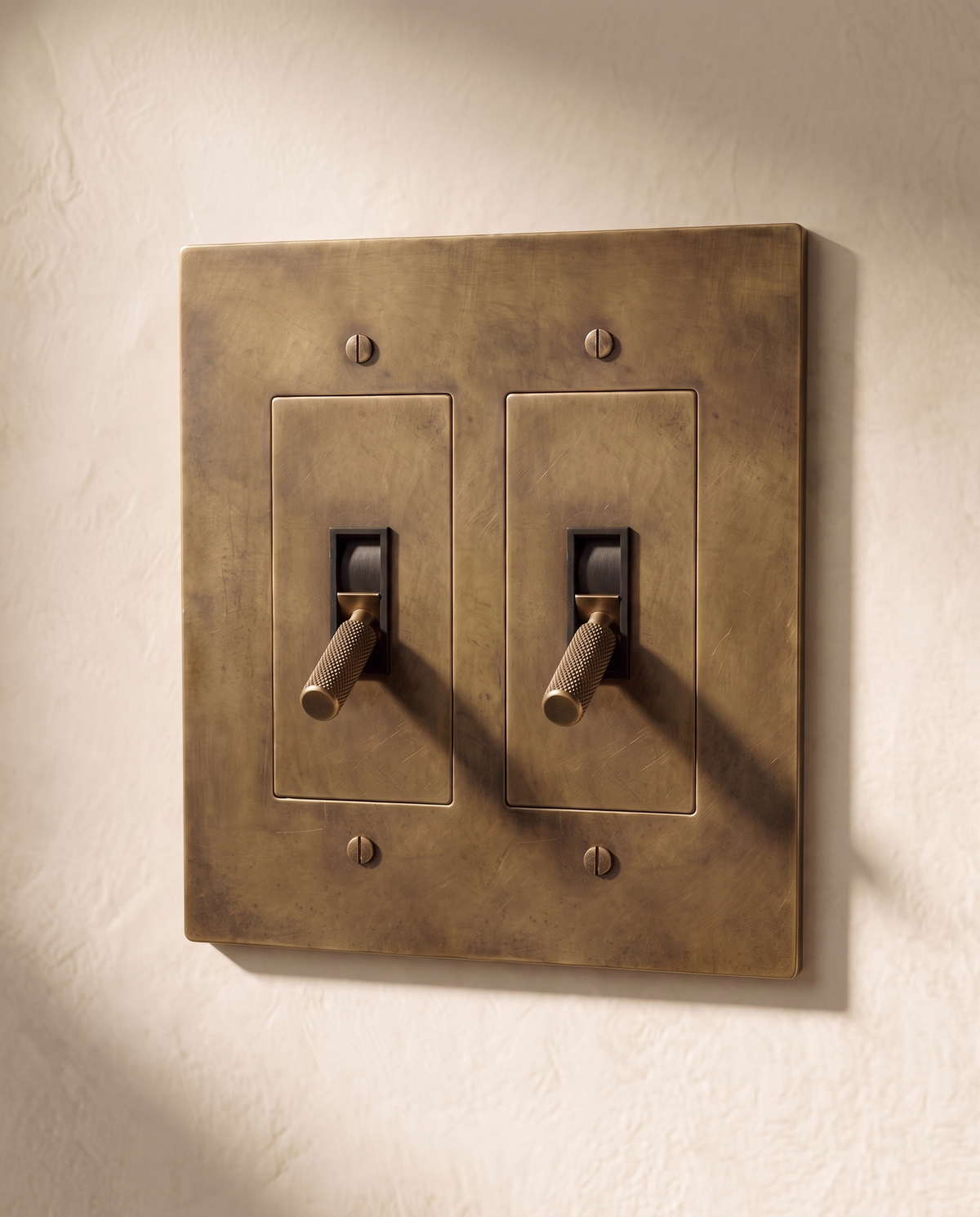 Brio Brass 4 Way Toggle Switch