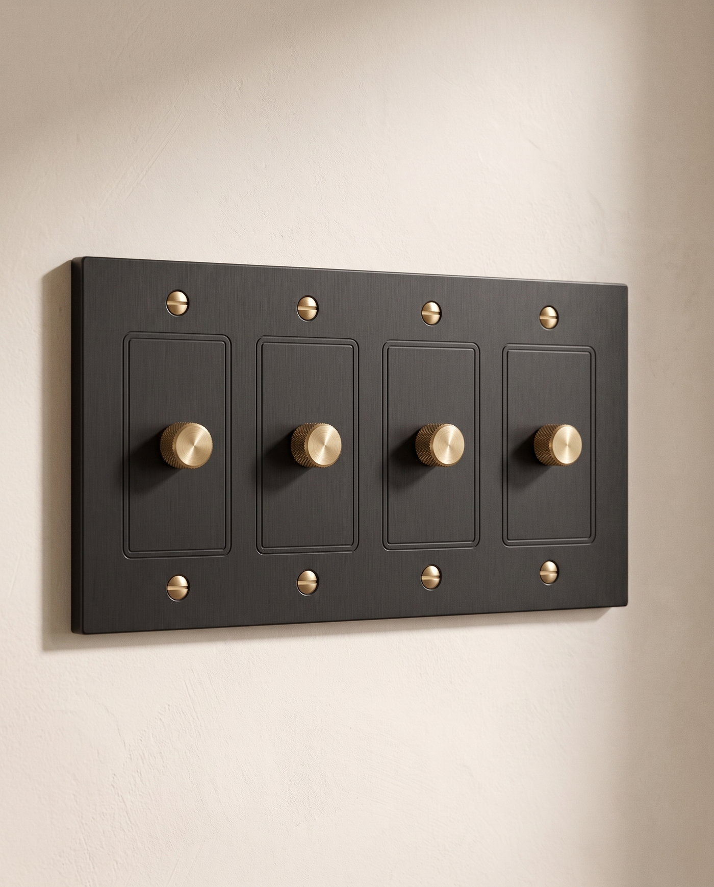 Brio Brass 3 Way Rotary Dimmer